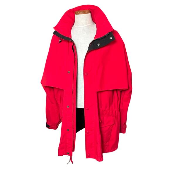 Vintage Eddie Bauer Goretex Jacket XL Red Windbreaker 90s Outdoor Gorpcore Fall - Picture 9 of 16